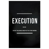 Grind Hustle Execution Motivational Quote Canvas Wall Art  Inspirational Posters Prints for Living Room Home Decor Unframed