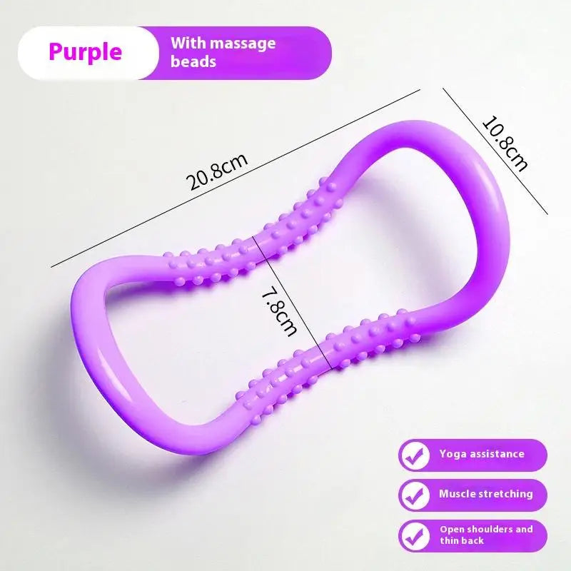 Yoga Circle Pilates Stretch Ring Home Women Fitness Equipment Fascia Massage Body Workout Exercise Resistance Support Tool