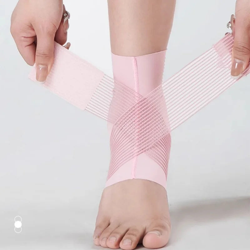 1PC Professional Ankle Brace Anti Sprain Ankles Cycling Running Ankle Guard Adjustable Summer Thin Outdoor Sport Ankle Guard