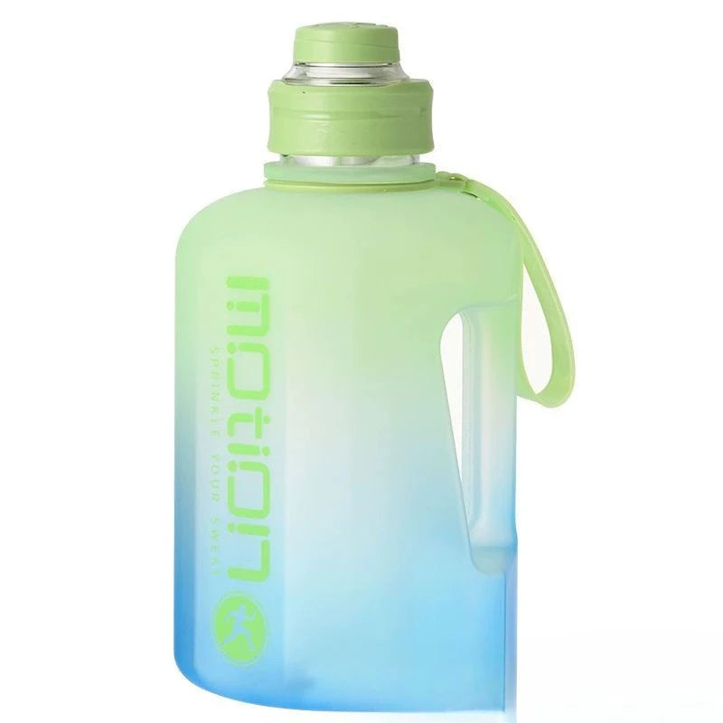 2 Liter Sports Water Bottle With Straw Large Capacity Fitness With Scale Gradient Kettle Outdoor Plastic Portable Water Bottle