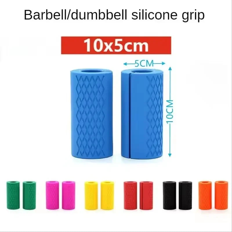 Grip Fat Bar Dumbbell Fat Barbell Grip Thick Bar Grips for Weightlifting Fitness Bar Handle Silicone Non-Slip Protective Pad