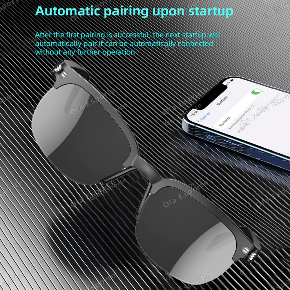 Smart Glasses For Men Women Sunglasses Outdoor Waterproof Touch Control Bluetooth Call Music Playback Smart Audio Glasses Q01