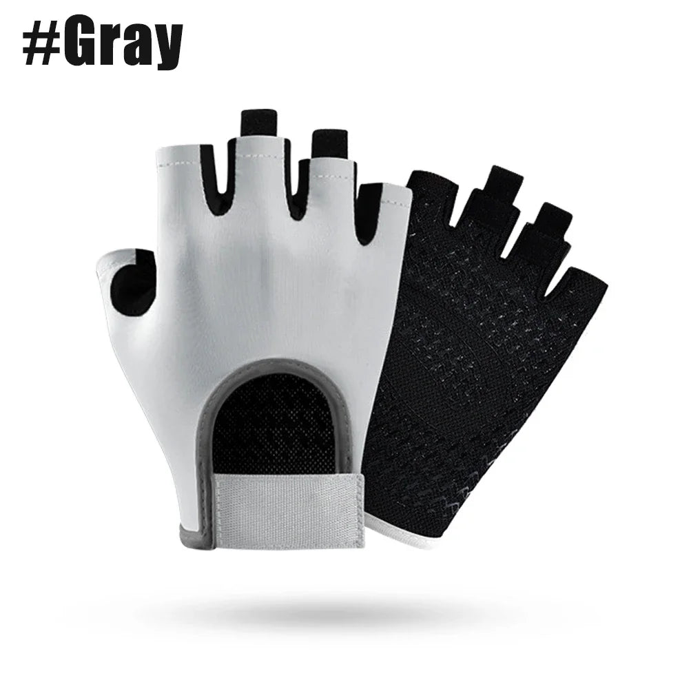1Pair Workout Anti-Slip Gloves for Women Men, Breathable Adjustable Strap Gym Gloves for Weightlifting Cycling Gym Accessories