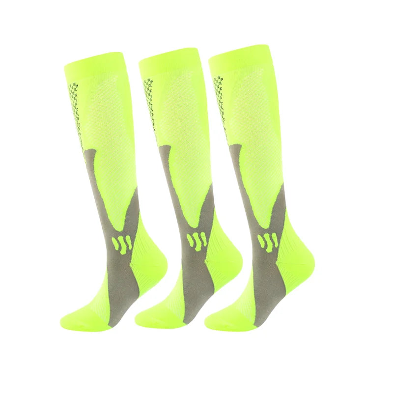 3 Pairs Compression Socks Men Gym Outdoor Football Natural Hiking Cycling Socks Varicose Veins Diabetes Swelling Pregnancy Socks