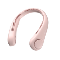 JISULIFE Portable Neck Fan, 4000mAh Battery Rechargeable, 5 Speeds Adjustable, Twistable Hands-Free Bladeless Neckband for Sport