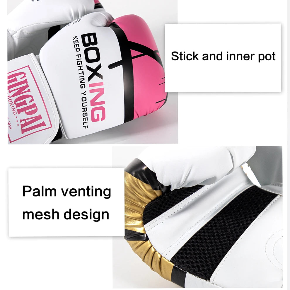 Professional Boxing Gloves Sanda Combat Kids Adult Men Women Boxing Gloves Muay Thai Training Punching Bags Thickened Breathable