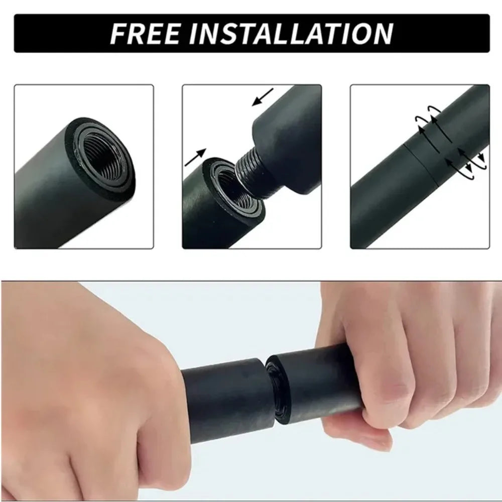 Multifunctional Pilates Resistance Bar Set Full Body Sculpting Home Fitness Tool for Squats and Strength Training