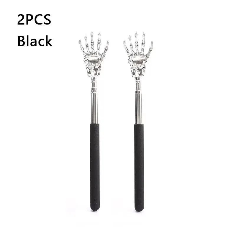 1/2pcs Massager Back Stainless Steel Scratcher Ghost Hand Telescopic Scratching Portable Extendable Products Itch Massage Tools
