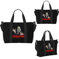 Halloween Movie T-Terrifier-S Horror Clown Beach Travel Bag Large Capacity Tote Bags for Yoga Women Shopping Duffle Shoulder Bag