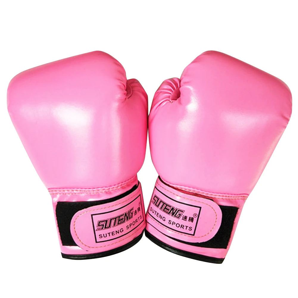 2Pcs Kids Boxing Gloves PU Leather Training Gloves Breathable Muay Thai Mitts Taekwondo Mitts for Punching Bag