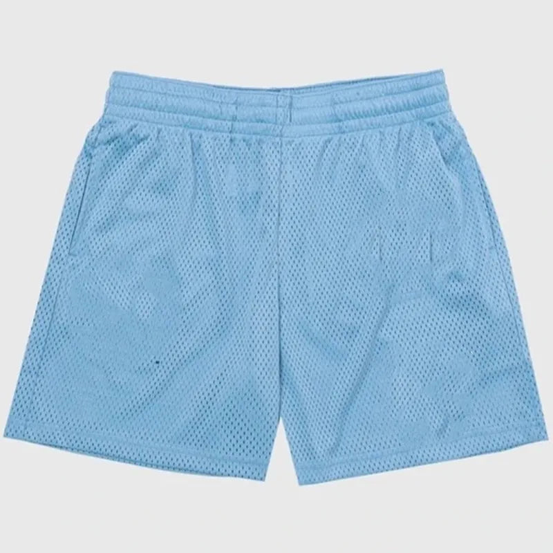 Basic Mesh Shorts Muscle Fitness Shorts Mesh Quick-drying Breathable Sports Basketball Shorts Running No Logo Gym Mesh Shorts