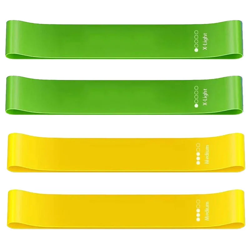 1/2/4 pcs Yoga Resistance Rubber Bands Fitness Elastic Bands Gym Strength Training Pilates Latex Elastic Bands Indoor Equipment