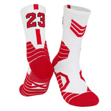 Men's Basketball Socks Number Sports Socks Thickened Towel Bottom Outdoor Cycling Running Basket Women Adult calcetines Socks