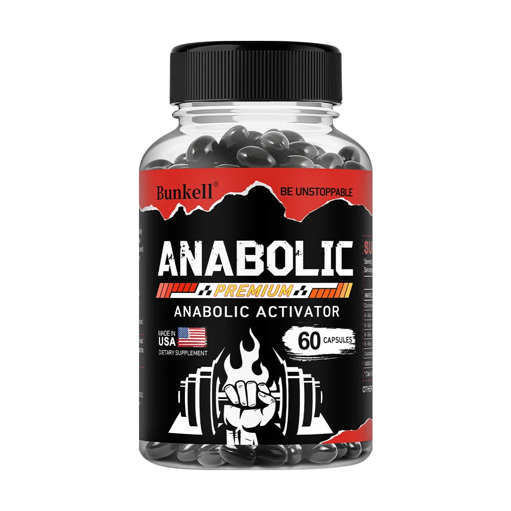 Muscle Builder Capsules - Helps Increase Strength, Endurance, Protein Synthesis,Promotes Faster Muscle Growth, Abs, Energy