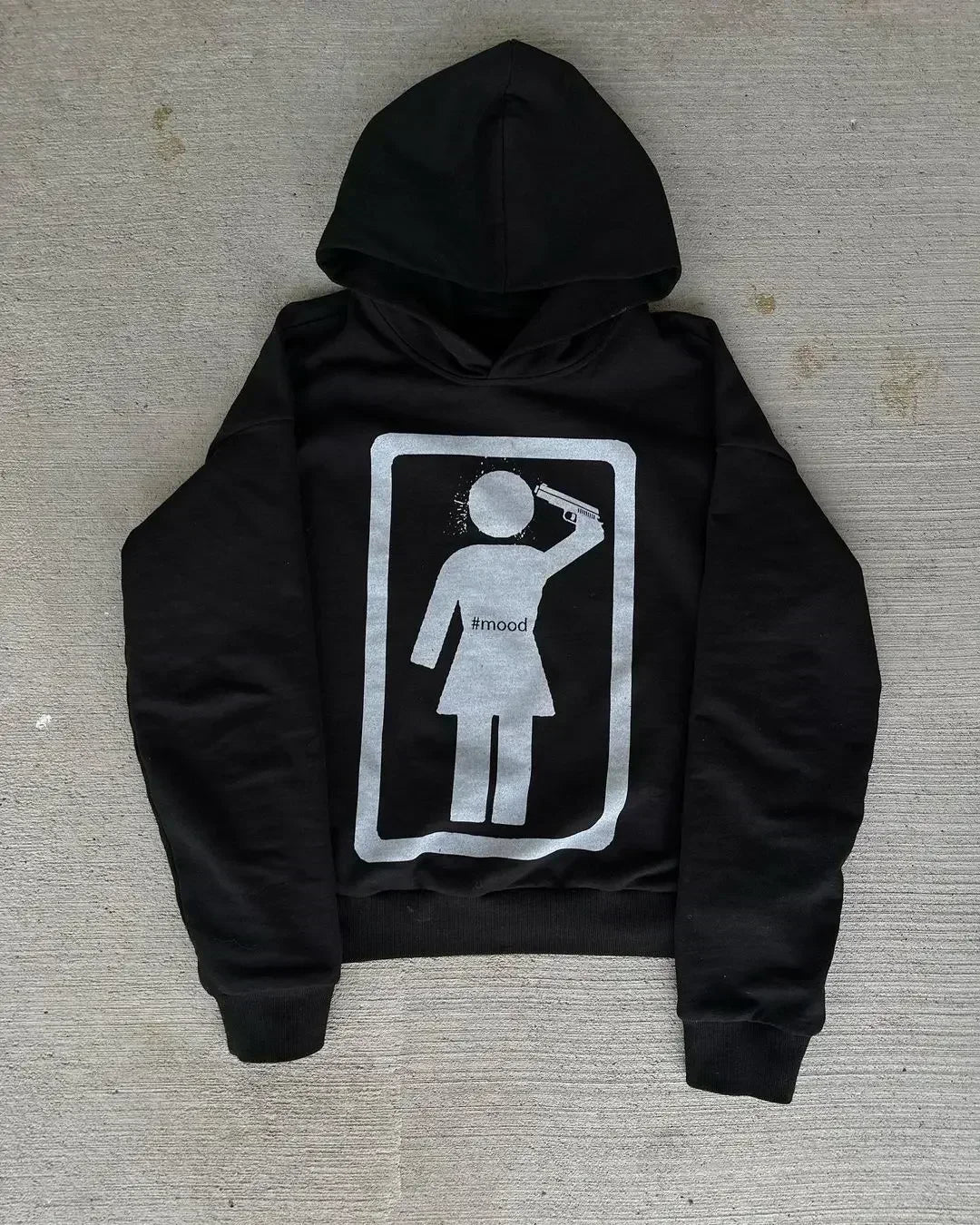 Drolandmiller Death Forest Hoodies Women Goth Streetwear Tops Grunge Punk Harajuku Sweatshirt Oversized Hoodie Y2k Clothes