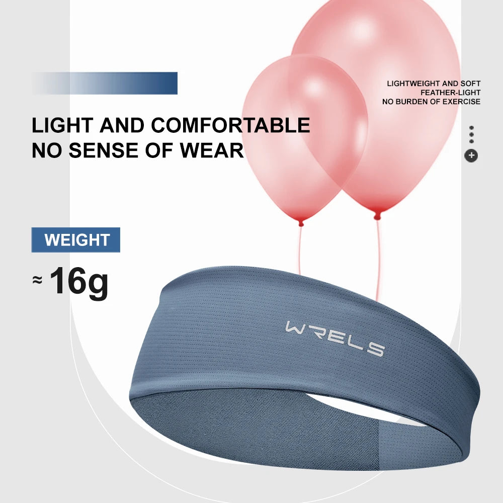 WRELS Headband Absorbent Non-slip Cycling Yoga Sweat Headband Sweatband Unisex Moisture Wicking Workout Sweatband Fitness