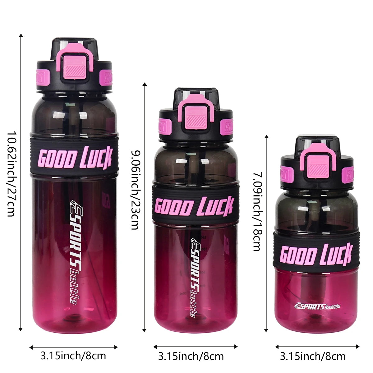 1pc 950ml/31oz 750ml/26oz 550ml/18oz Outdoor Sports Water Bottle, Suitable for Fitness, Sports, Birthday Gifts