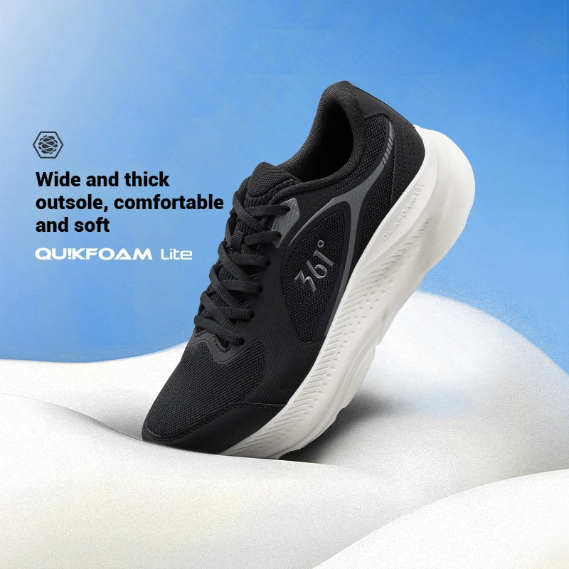361 Degrees Men Running Shoes Soft Mesh Thick-soled Trendy Cushioning Durable Breathable Jogging Stable Male Sneaker 672532237