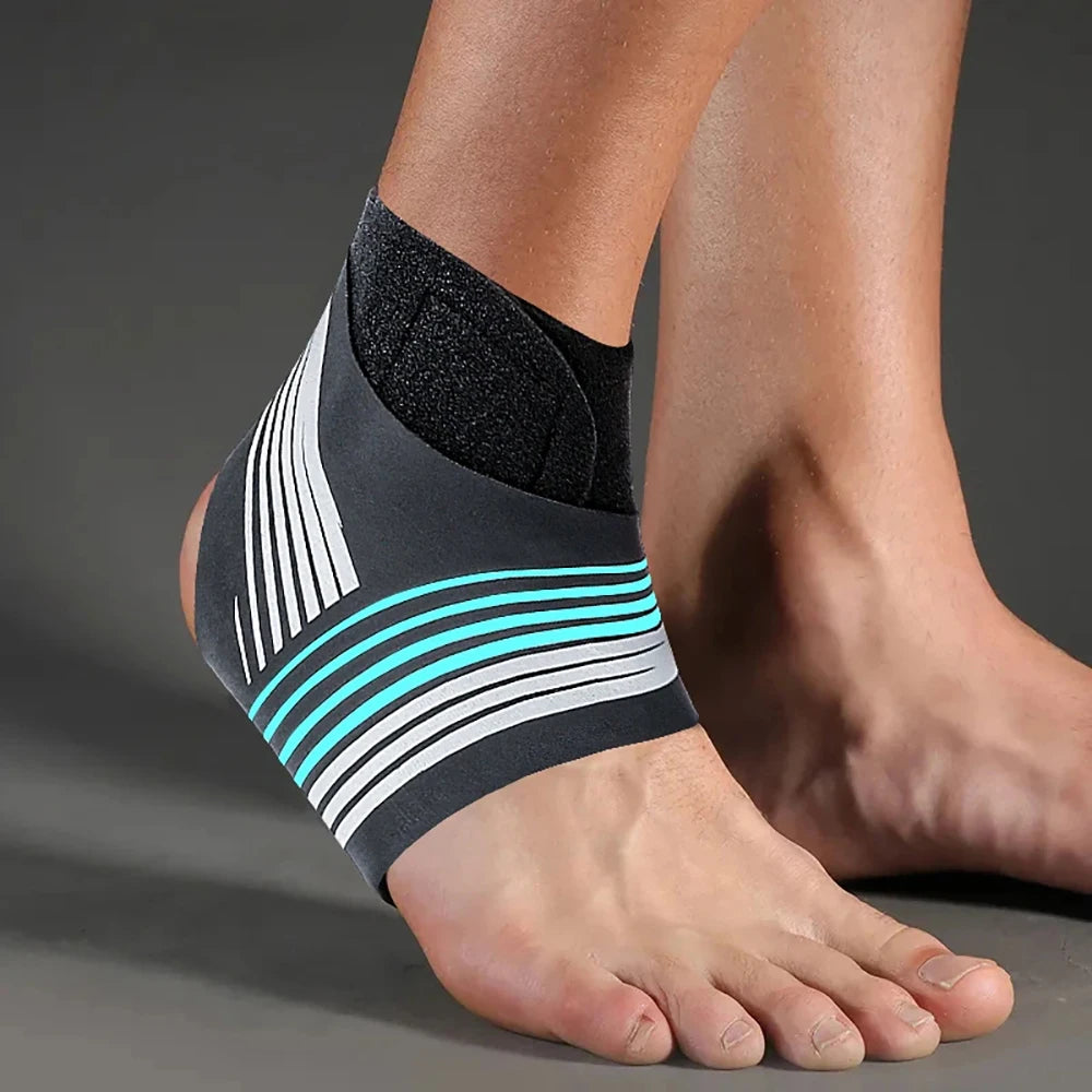 2 Piece Sports Ankle Compression Strap Ankle Support Stabilizer Tendon Pain Relief Strap Basketball Soccer Ankle Protector
