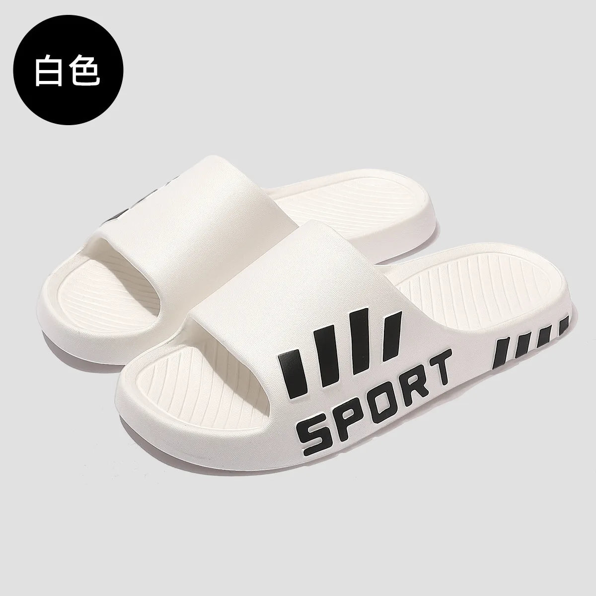 Summer Fashion Slippers For Men Indoor Outdoor Sandals Beach Flip Flop Thick Sole Male Slides Summer Non-Slip Men Shower Slipper
