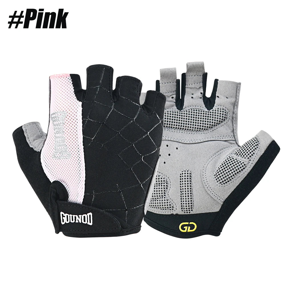 1Pair Professional Workout Gloves – Padded Weight Lifting Glove for Men/Women Cycling Climbing-Fingerless Breathable Gym Gloves