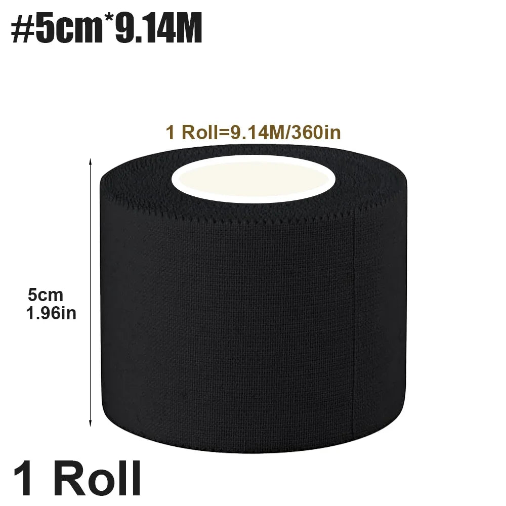 1/2/3Rolls Black Athletic Tape,No Sticky Residue for Athletes Sport Trainer First Aid Injury Wrap,Finger Ankle Wrist,Non-Elastic