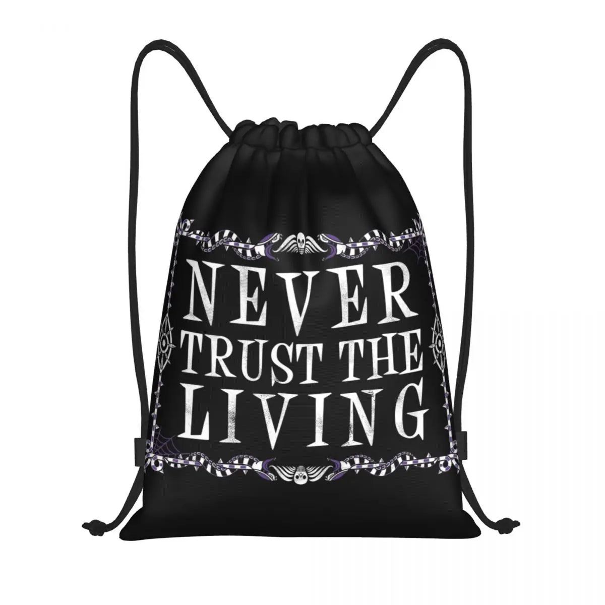 Custom Raven Rage Drawstring Backpack Sports Gym Bag for Women Men Halloween Witch Gothic Scary Crow Training Sackpack