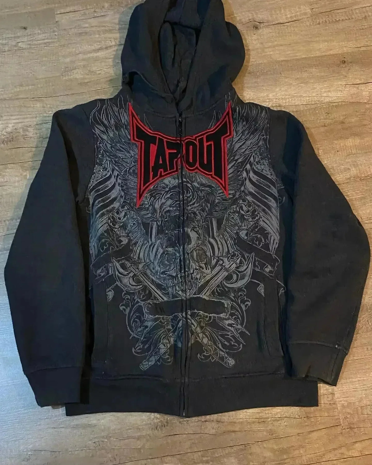 2000s Fashion New Cotton Red Couple zipper Hoodies vintage elite full Zip Hoodie Sweatshirt Size Skull Snake Red Y2K sweatshirts