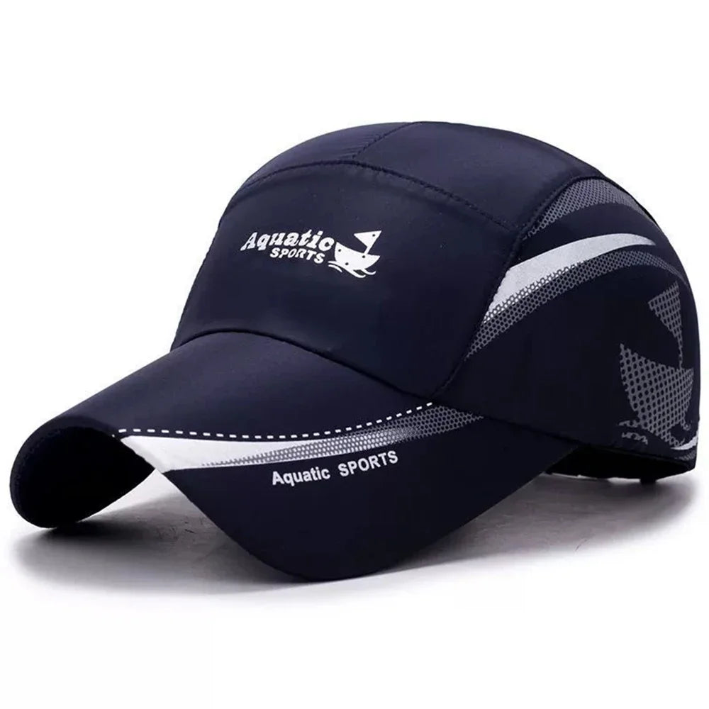 Quick Dry Unisex Adjustable Baseball Cap Sun Protection Hat for Golf Fishing Outdoor Sports Activities