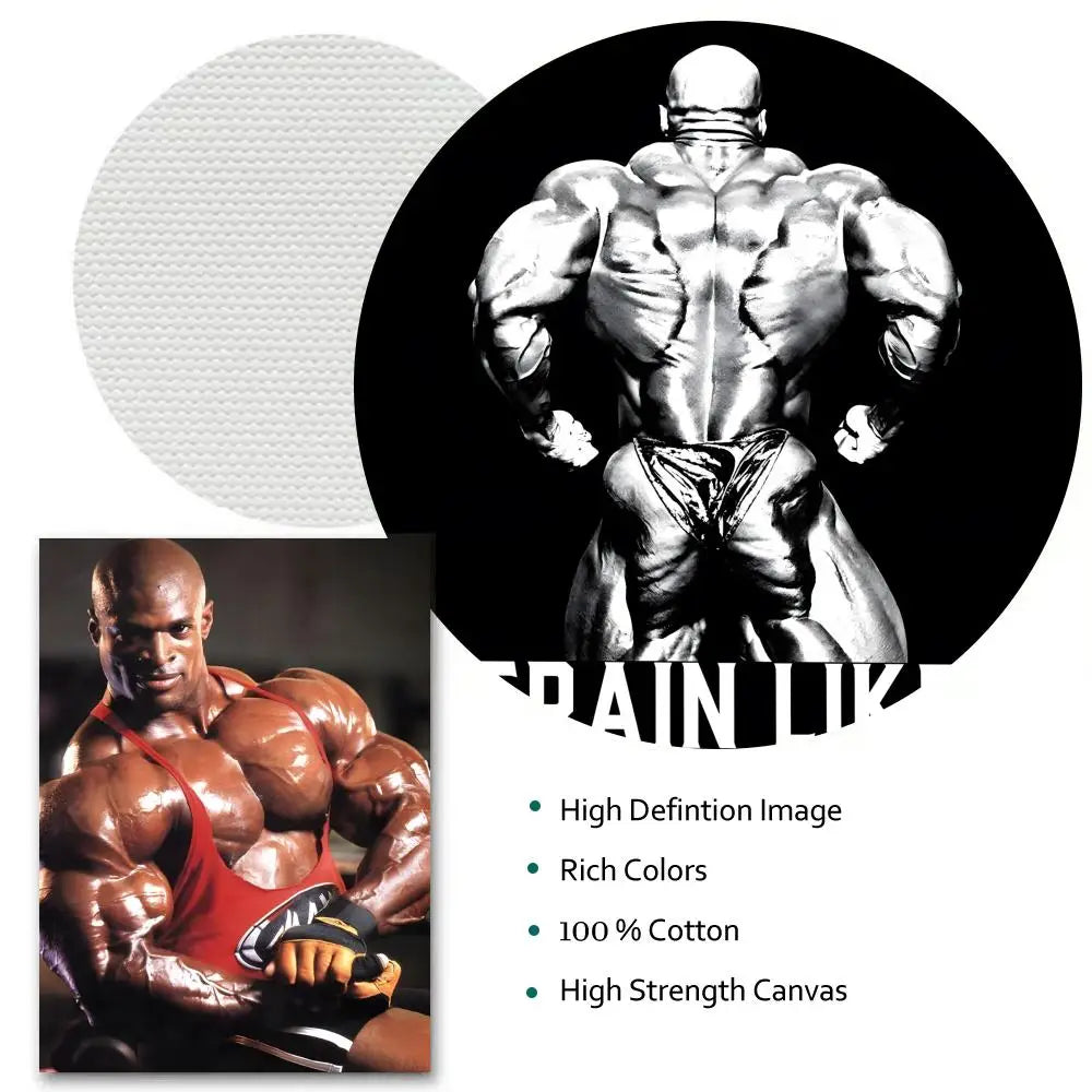 Bodybuilding Champion R-Ronnie C-Coleman Painting Calligraphy HD Canvas Poster Crease Free Waterproof All Space Wall Decor