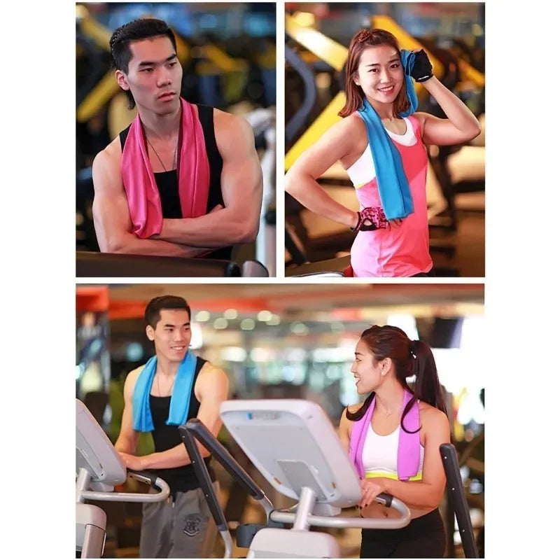 Cooling Fitness Towel Absorbent Instant Dry Cold Towel Face Towel Sports Towel Cold Towel Wash Cloths for Sports Outdoor Gym