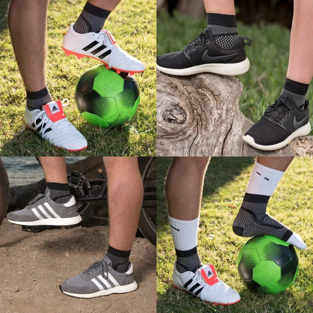 1pair Sports Ankle Brace Compression Sleeve Plantar Fasciitis Sock for Heel Spur Pain Ankle Brace Compression Support Sleeves