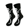 1 Pair Halloween Skeleton Ghost Claw Cartoon Print Casual Socks for Men and Women Mid-Calf Socks Autumn Winter Socks for Girls