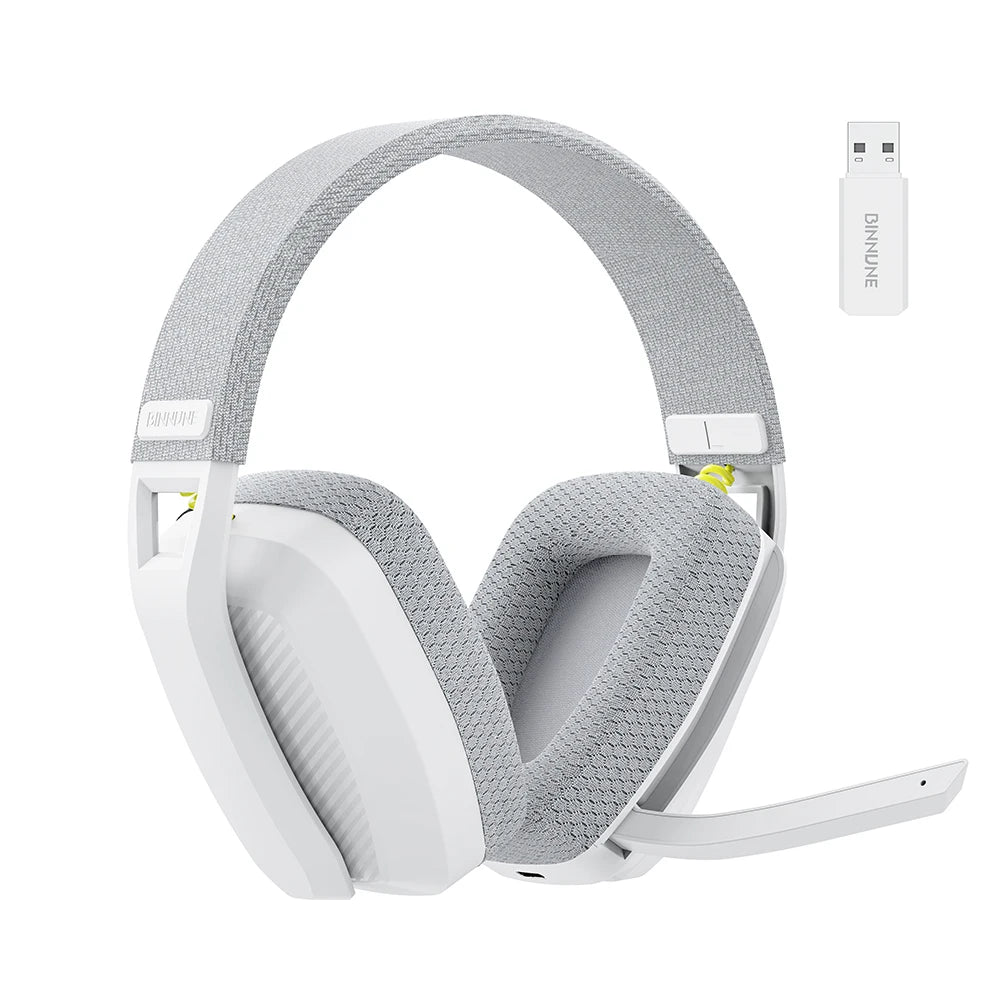 BINNUNE BW06 2.4GHz Bluetooth Gaming Headset with Mic for PS5 PS4 PC Mac Playstation Wireless Gaming Headphone with Microphone