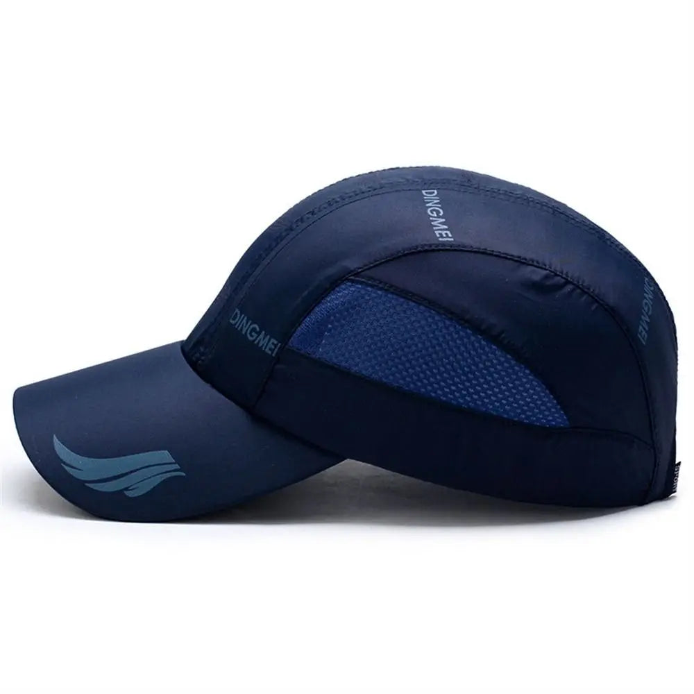 Running Hiking Quick Dry Baseball Cap Sun Protection Breathable Sports Cap Adjustable Casual Snapback Hat Golf Tennis