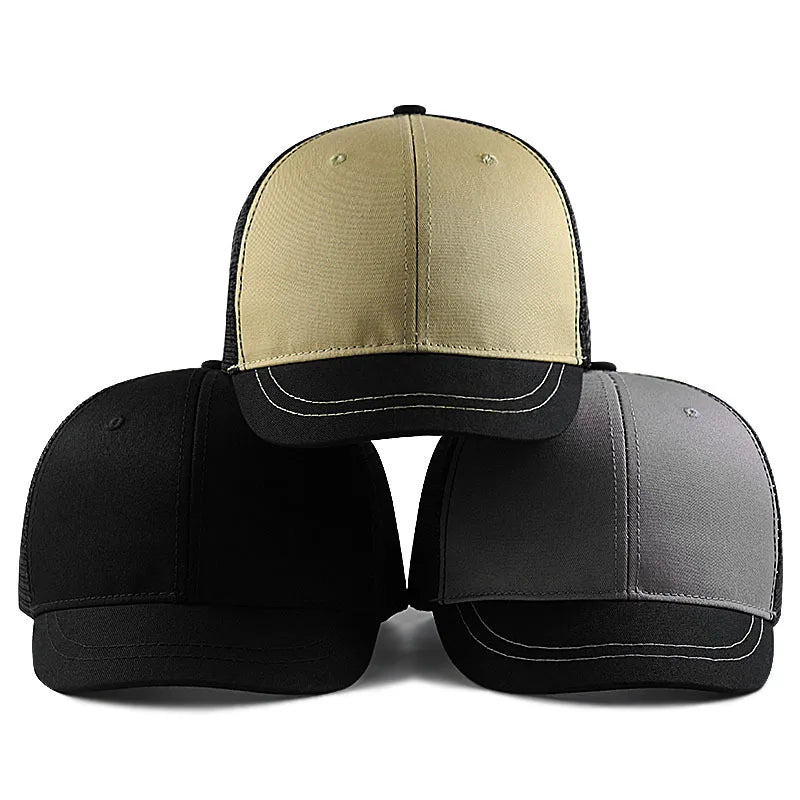 Big Head XXXL Adjustable Men and Women Sun Hat Breathable Short Brim Baseball Cap Plus Size Oversize