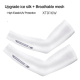 ROCKBROS Ice Fabric Running Camping Sleeves Breathable Sleeve Quick Dry Arm Protect UV400 Arm Cover Summer Sports Safety Gear