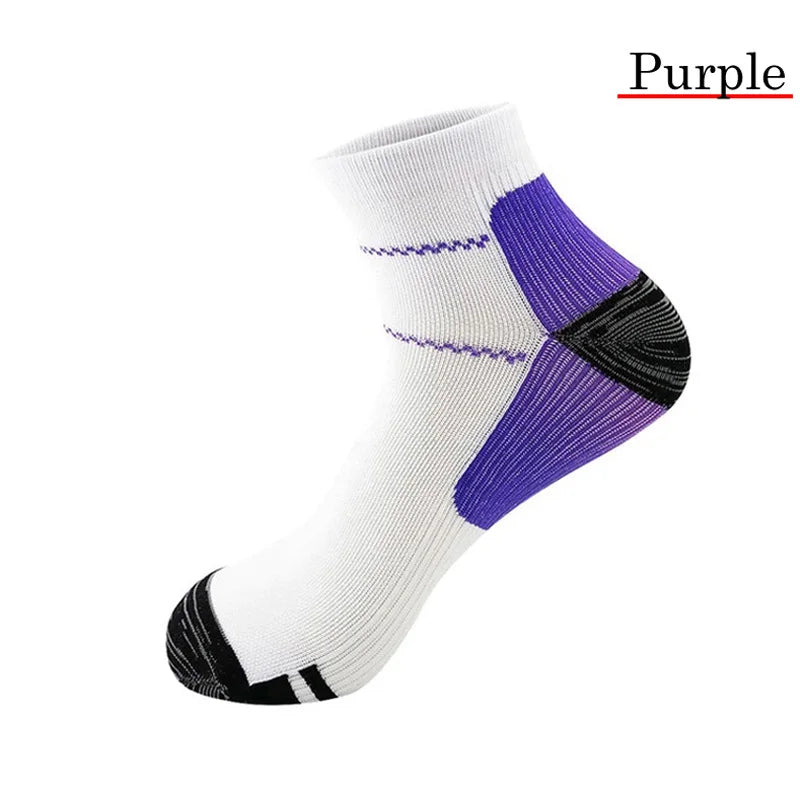 10Pairs Plantar Fasciitis Socks for Men & Women with Arch Support Ankle Compression Socks for Foot Heel Pain Relief