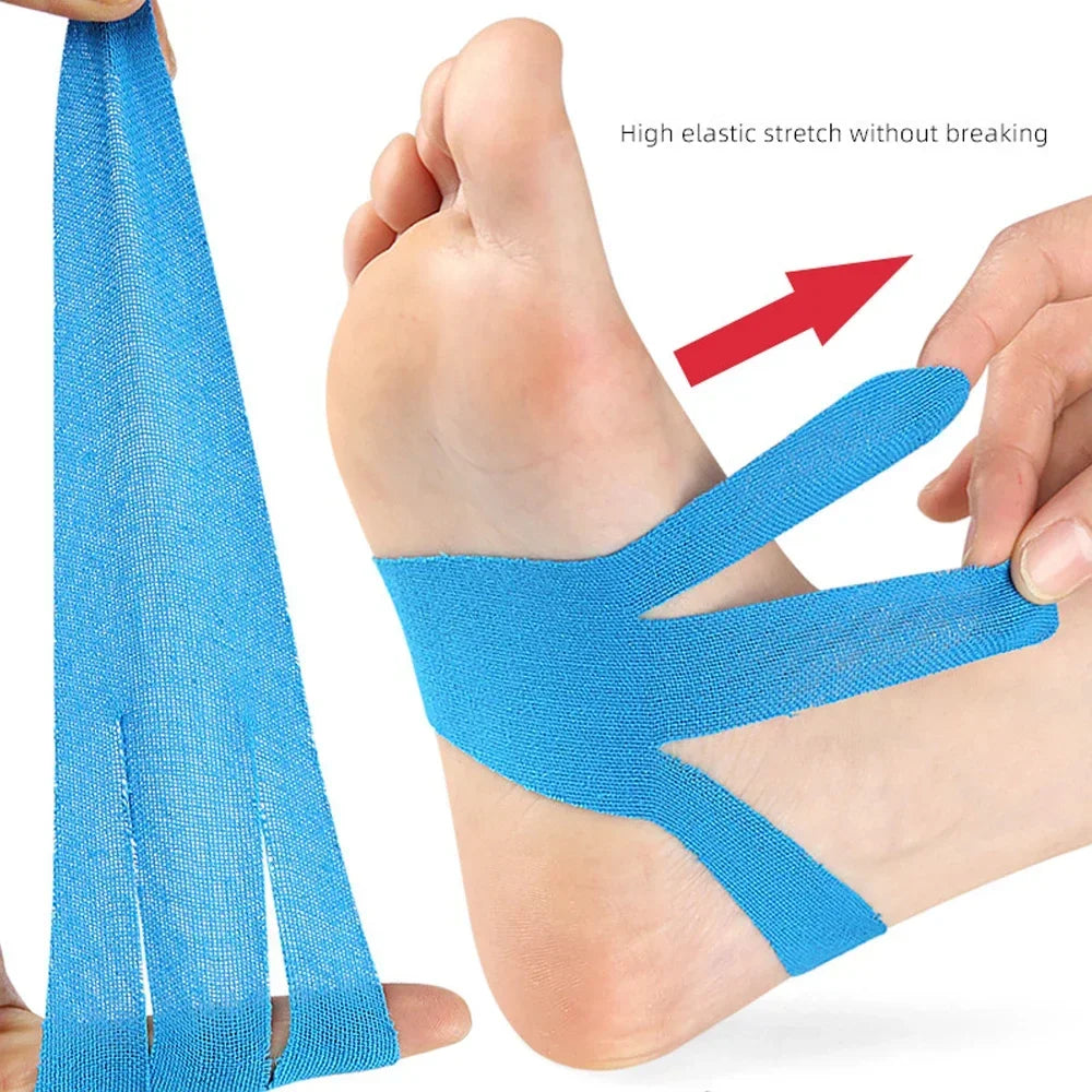 10PCS Kinesiology Tape for Plantar Fasciitis &Foot Pain – Waterproof Athletic Tape for Running,Joint Support & Injury Prevention