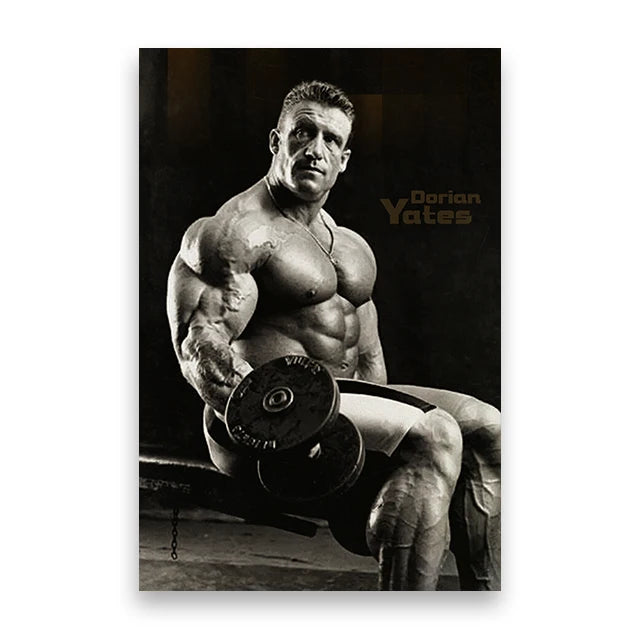 Dexter Jackson Poster Canvas Wall Art Print Mural Bodybuilder Darian Yates Decorative Painting for Home Gym Decor Gift Unframed