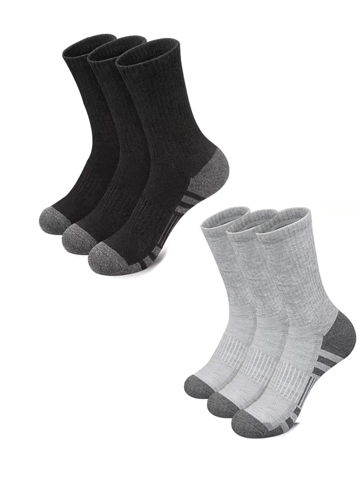 5Pairs Men's Outdoor Gym Socks High Quality Comfortable Soft Ground-Gripping Football Large Size New Style