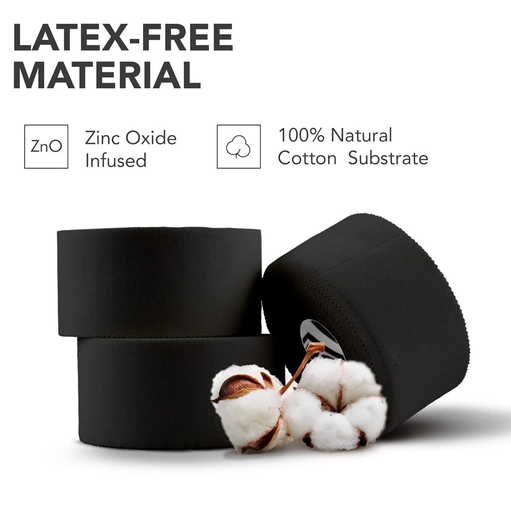1 Roll OK TAPE Pre Wrap Tape - Athletic Foam Underwrap for Sports, Protects Ankles Wrists Hands and Knees, Black