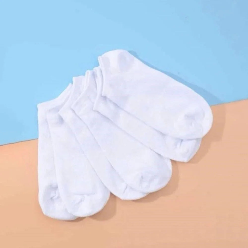 Unisex 40/20/10 Pairs of Solid Color Socks, Soft and Lightweight Ankle Socks, Women's Casual Boat Socks, Low Cut Ankle Socks