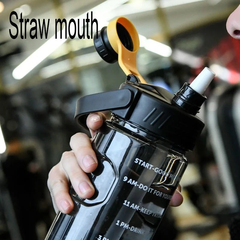 Super-large Capacity Water Cup  Student Outdoor Sports and Fitness  Shock-resistant and High-temperature Resistant Water Bottle