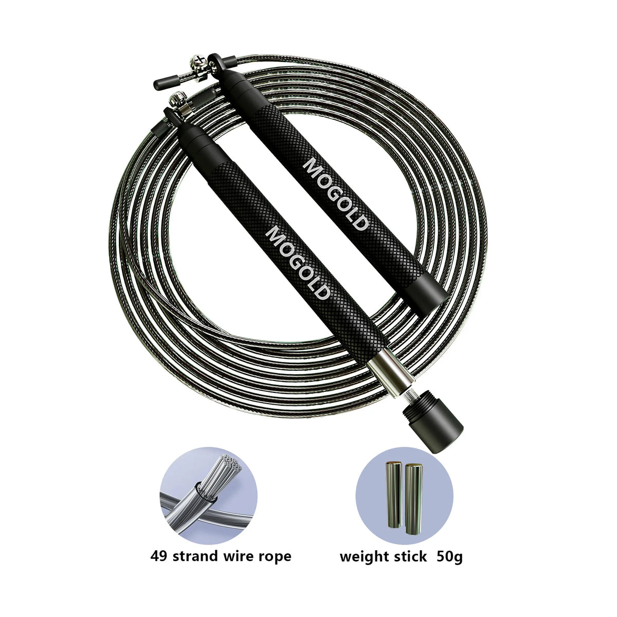 Crossfit Weighted Jump Rope Gym Fitness Sport, Cuerda Para Salto, Racing Rope Exercise Diet Jump Rope Workout Equipment Exercise