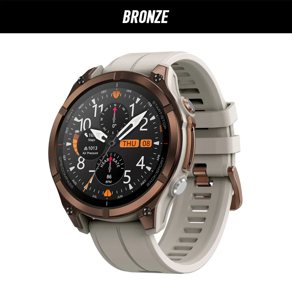 2026 New Flagship Zeblaze Stratos 4 PRO Rugged GPS Smartwatch AMOLED Free Download Maps Two-color Flashlight Music Storage Watch