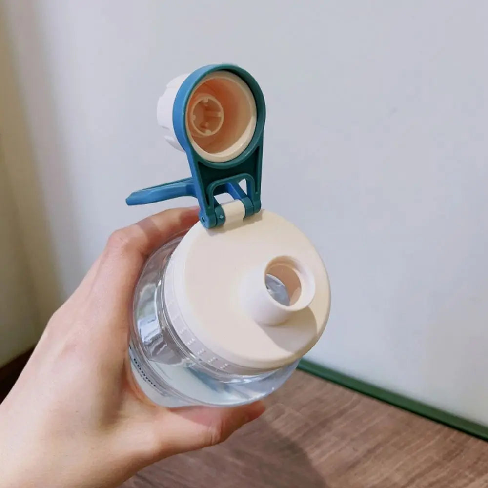 Plastic Sport Bottle Fitness Water Bottle Leakproof Water Bottle 600ml/800ml/1000ml High Temperature Resistant Water Cup Summer
