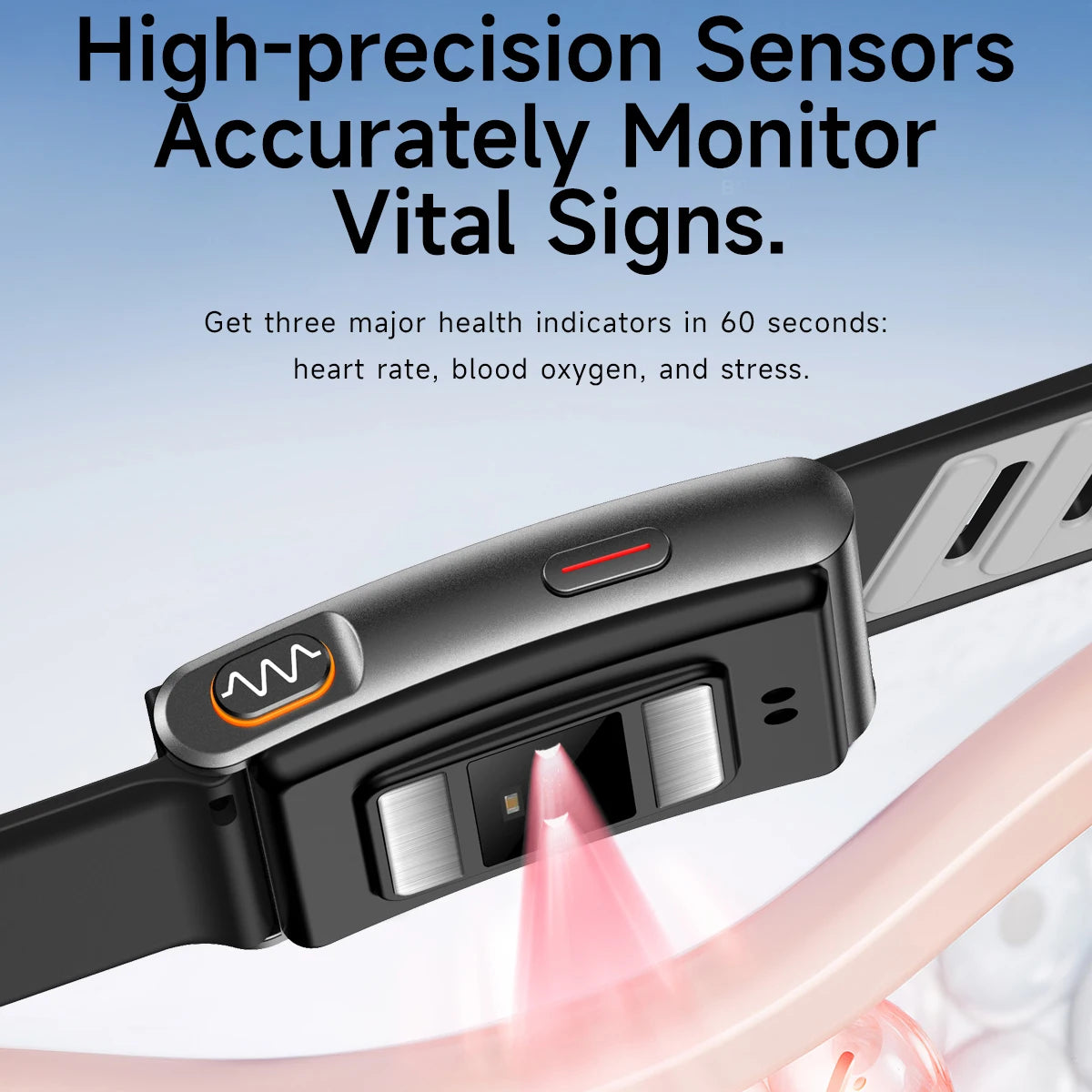 2026 New Nursing Grade Smart Bracelet VWAR MG SpO2 Blood Lipid Uric Acid ECG+PPG Waterproof NO Screen Band Sport Fitness Tracker