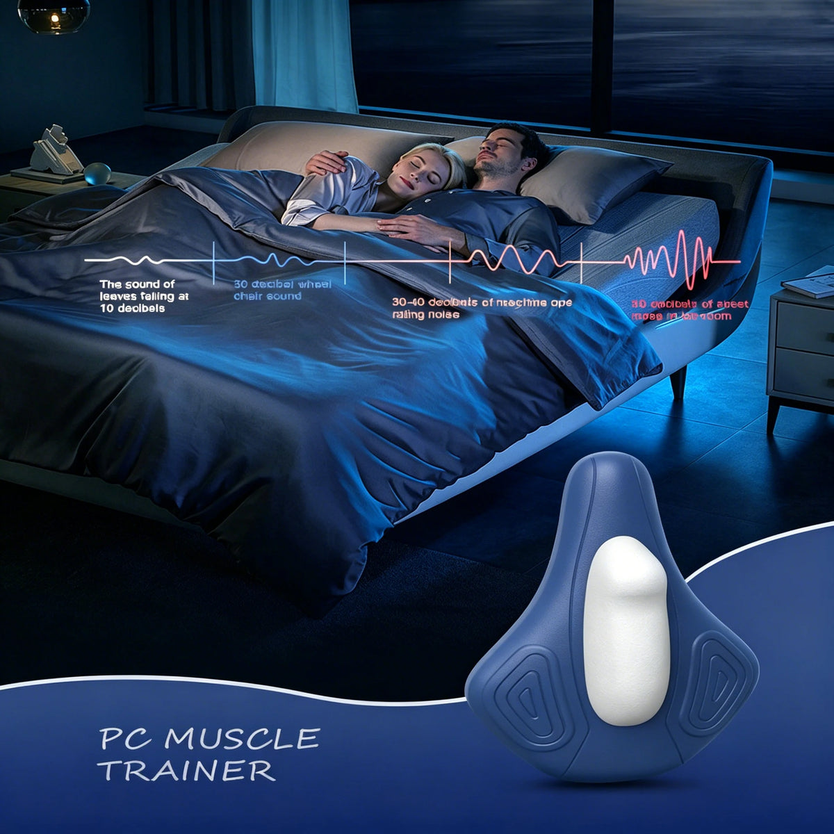 Electric Pelvic Floor Muscle Trainer Kegel Exerciser Massage Cushion for Men Prostate Health Bladder Control Hip Strengthener