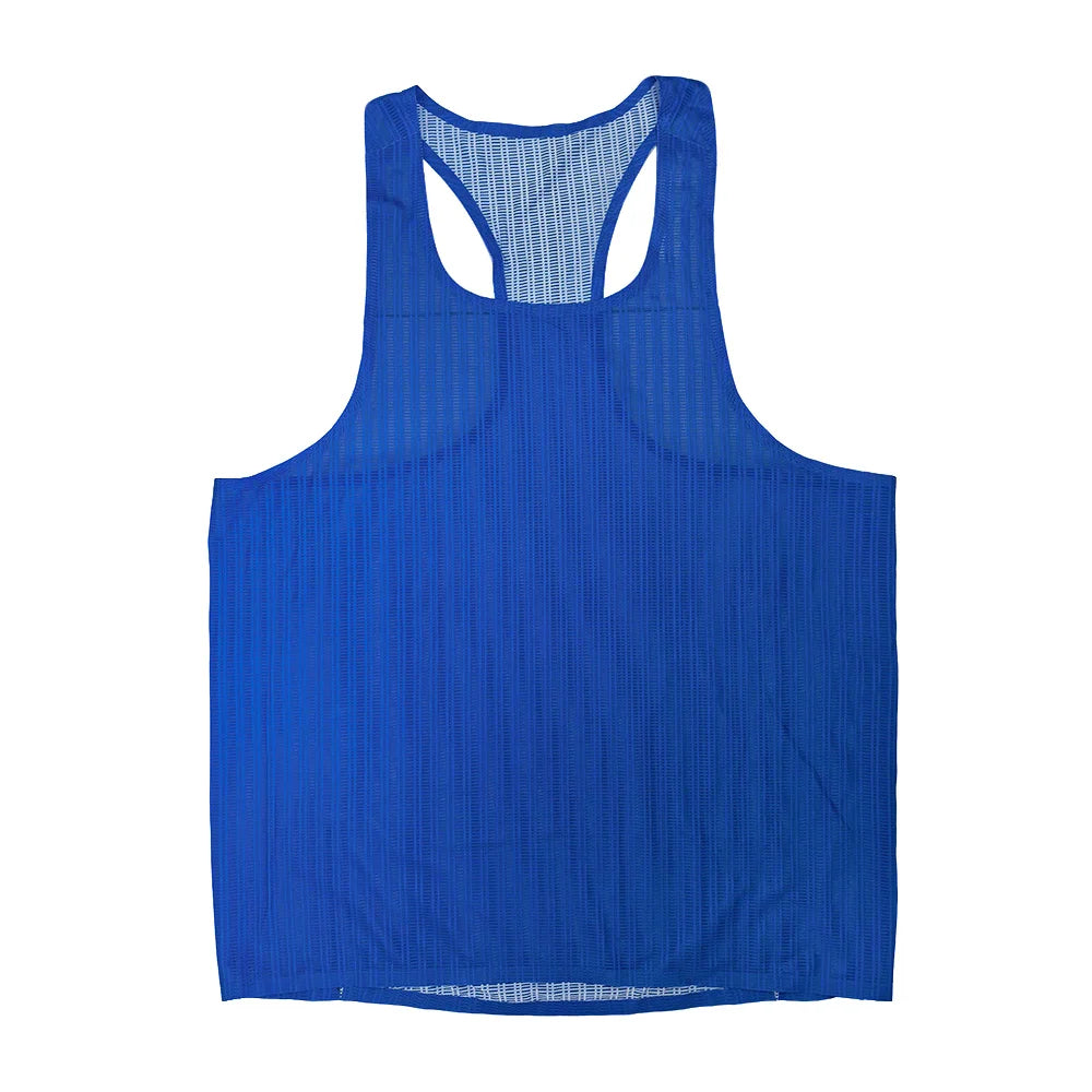 Athletics Tank Top Running Vest Speed Fitness Shirt Sleeveless Men Track Field Singlet